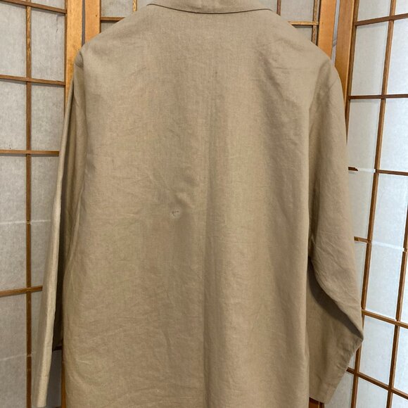 Adolfo International jacket. Medium, runs large. Tan. May be worn by women or me - Picture 4 of 8